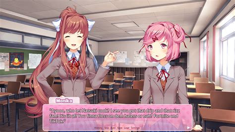 monika_youthfull|Monika tries to be relatable to todays youth, again. : r/DDLC